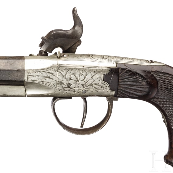 Perkussionspistole, England, um 1850