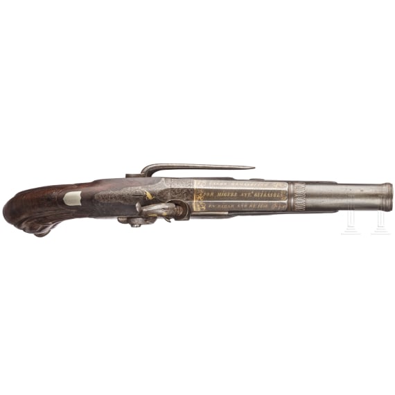 Perkussionspistole, Guisasola, Eibar, datiert 1856