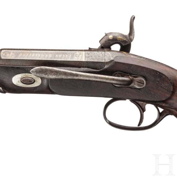Perkussionspistole, Guisasola, Eibar, datiert 1856