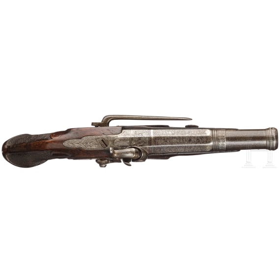 Perkussionspistole, Bascarian, Spanien, datiert 1857