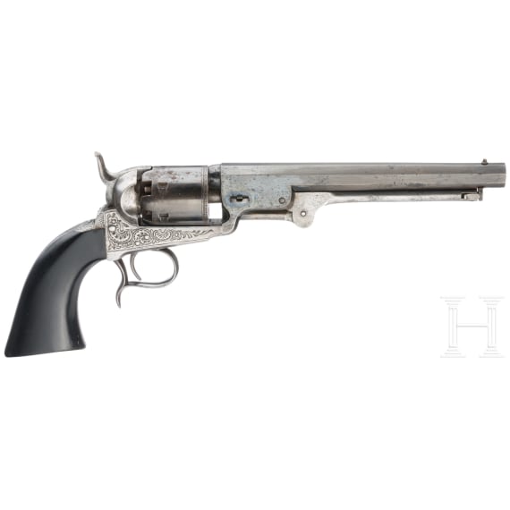 Perkussionsrevolver Belgischer Colt Navy, lizenzierter Nachbau, um 1855