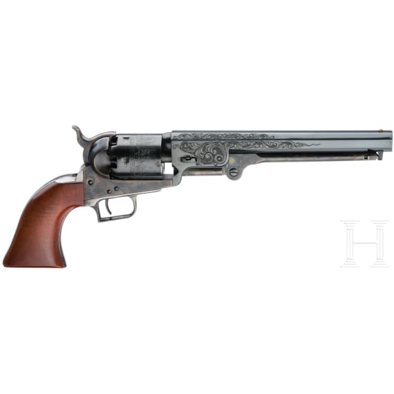 Perkussionsrevolver Colt Model 1851 Navy, postwar, im Kasten, USA, um 1975