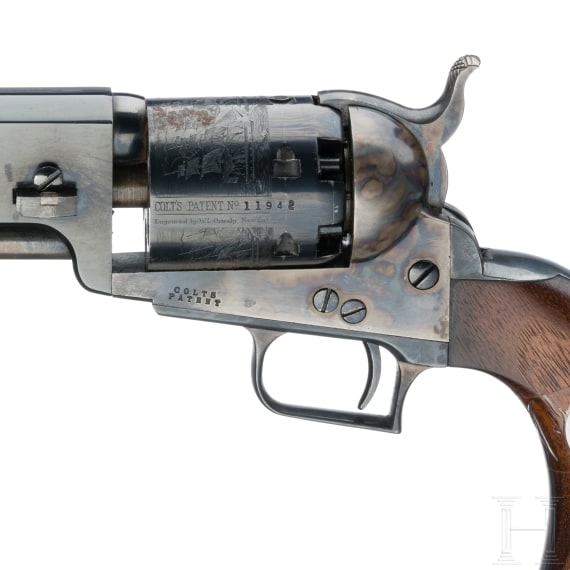 Perkussionsrevolver Colt Model 1851 Navy, postwar, im Kasten, USA, um 1975
