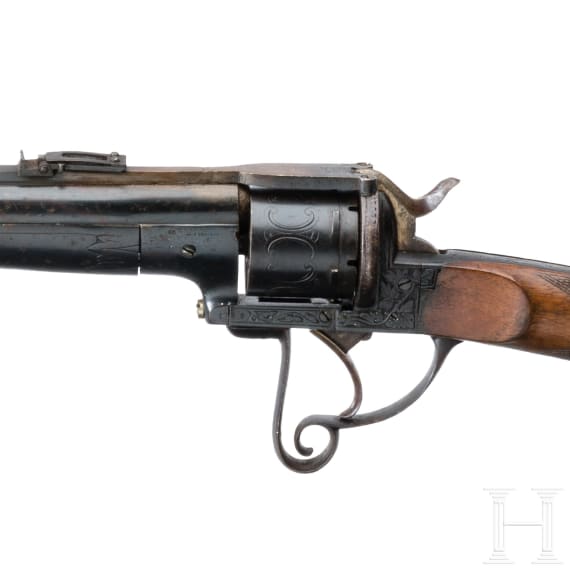 Lefaucheux-Revolverb&uuml;chse, Belgien, um 1885