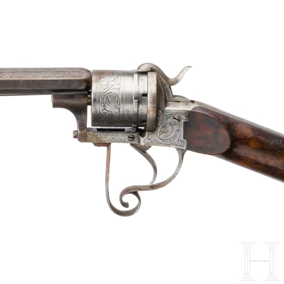 Lefaucheux-Revolverb&uuml;chse, Belgien, um 1885