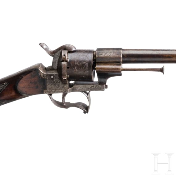 Lefaucheux-Revolverb&uuml;chse, Belgien, um 1885