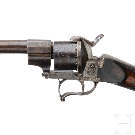 Lefaucheux-Revolverb&uuml;chse, Belgien, um 1885