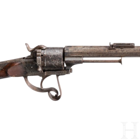 Lefaucheux-Revolverb&uuml;chse, Belgien, um 1885