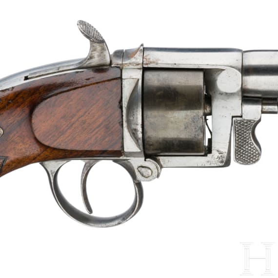 Revolver System Devisme, im Kasten, Belgien, um 1860