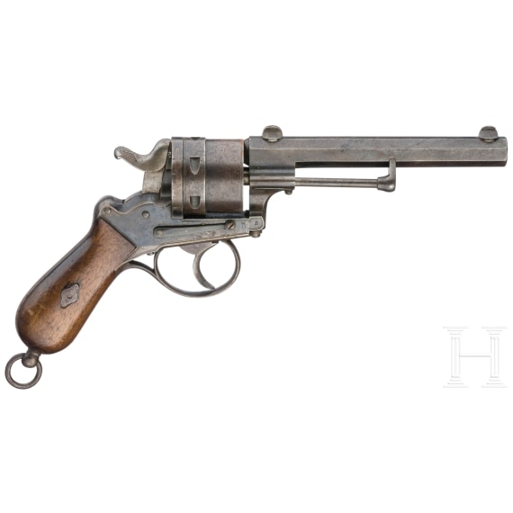 Revolver August Francotte Sys. Gasser, Li&egrave;ge, um 1880