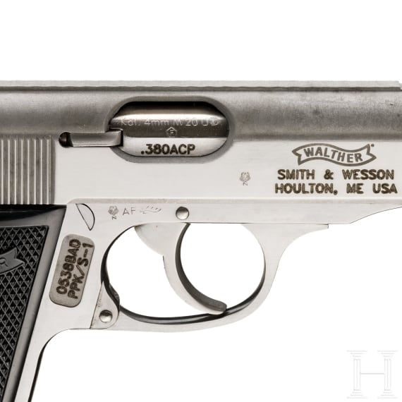 Walther PPK/S, Smith & Wesson, stainless, 4mm M20 Umbau
