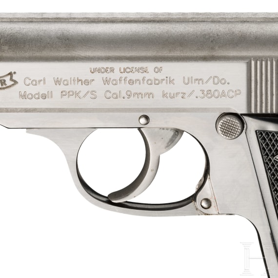 Walther PPK/S, Smith & Wesson, stainless, 4mm M20 Umbau