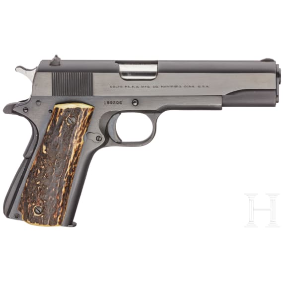 Colt Super .38 Automatic Model, mit Holster