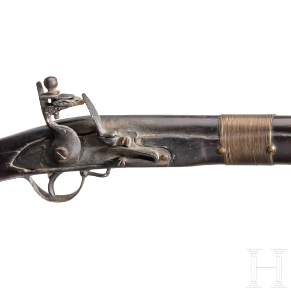 Kolonial weiterverwertete Steinschloss-Milit&auml;rmuskete, England, 18. Jhdt.