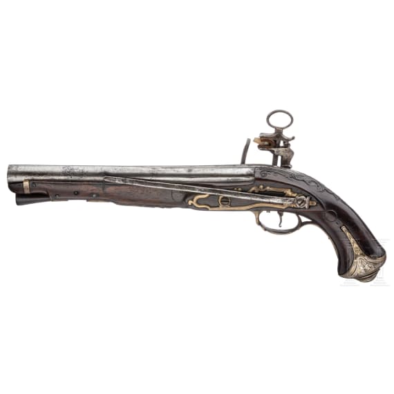 Kavallerie-Offizierssteinschlosspistole, Esteva, Barcelona, um 1760