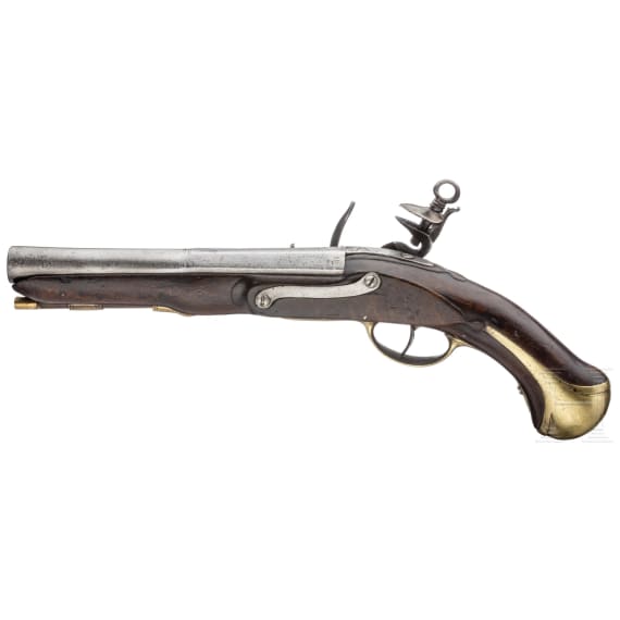 Marine-Steinschlosspistole, aus der Regierungszeit von K&ouml;nig Carlos IV