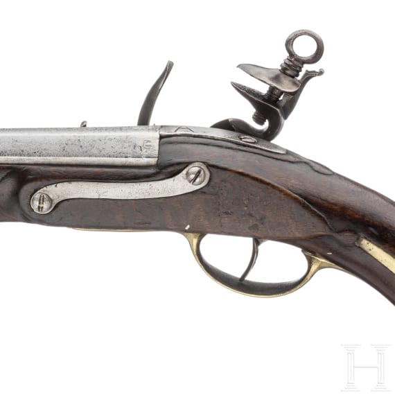 Marine-Steinschlosspistole, aus der Regierungszeit von K&ouml;nig Carlos IV