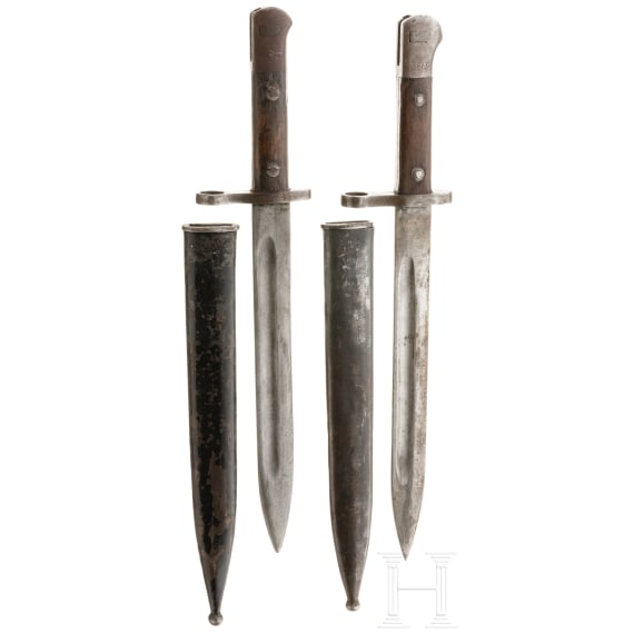 Zwei türkische Bajonette M 1935