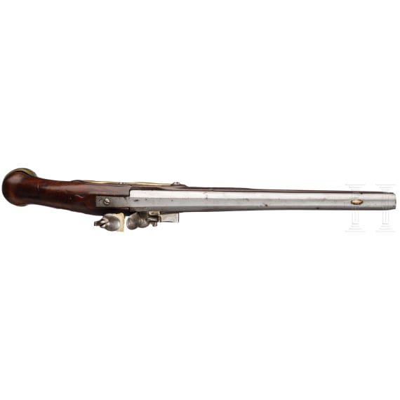 Milit&auml;rische Steinschlosspistole, Hessen (?), um 1720