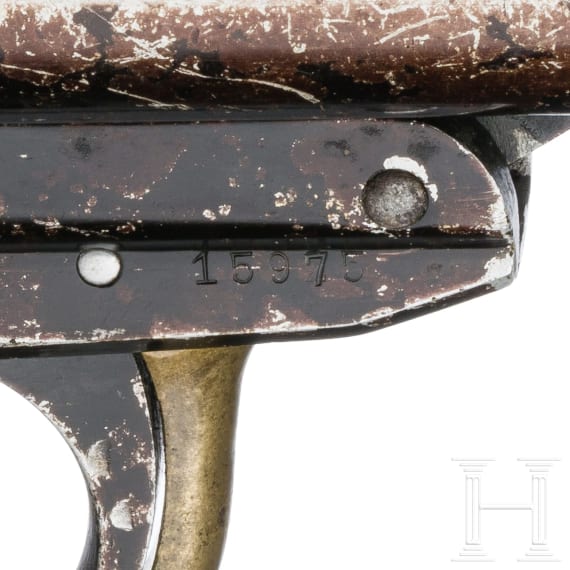 Doppell&auml;ufige Fliegerleuchtpistole Mod. L, Krieghoff, Code "fzs"