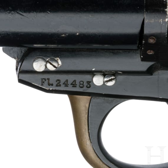Doppell&auml;ufige Fliegerleuchtpistole Mod. L, August Menz