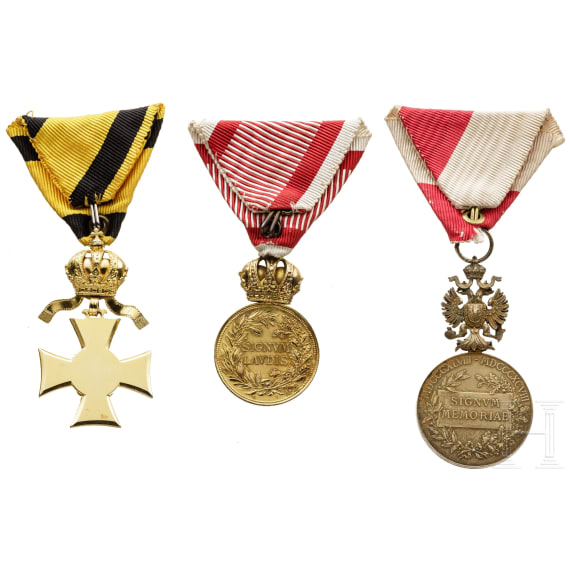 Drei Militärmedaillen, Österreich