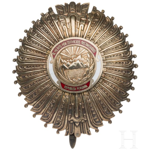 The Order of Merit of Peru - a Breast Star of the Grand Cross