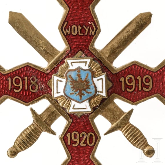 Wolyn-Kreuz mit Schwertern, 1. H&auml;lfte 20. Jhdt.