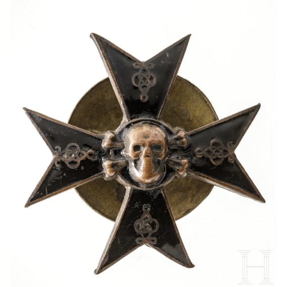 A Russian hussar's badge, 1900 - 1918