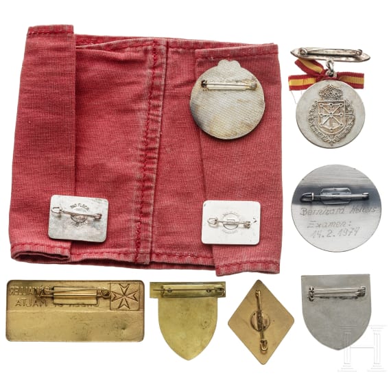 Souver&auml;ner Malteserorden - Abzeichen und Armbinde, 20. Jhdt.