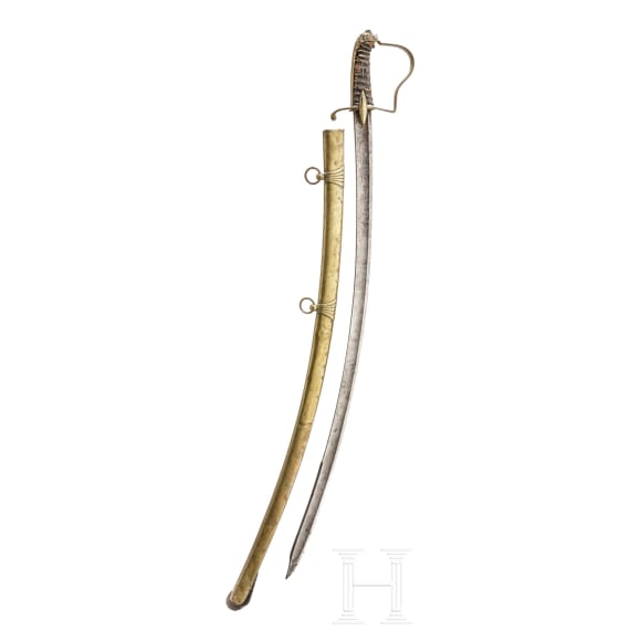 A lion's head sabre for officers of the light cavalry, late 18th century