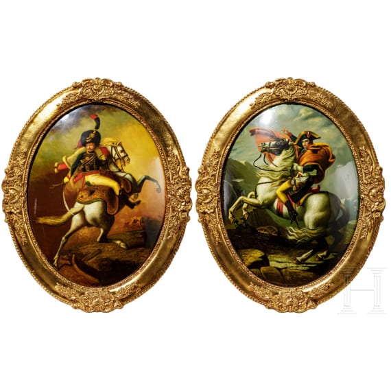 Two French paintings, 19th century