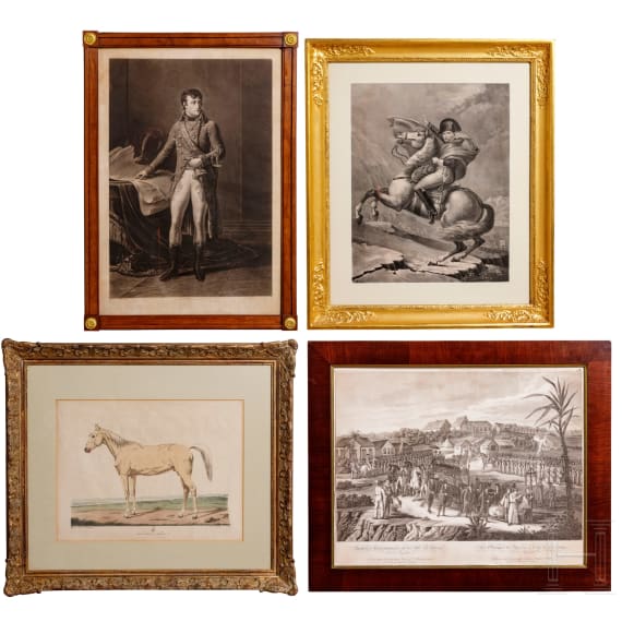 Napoleon I - four representative prints, 19th century
