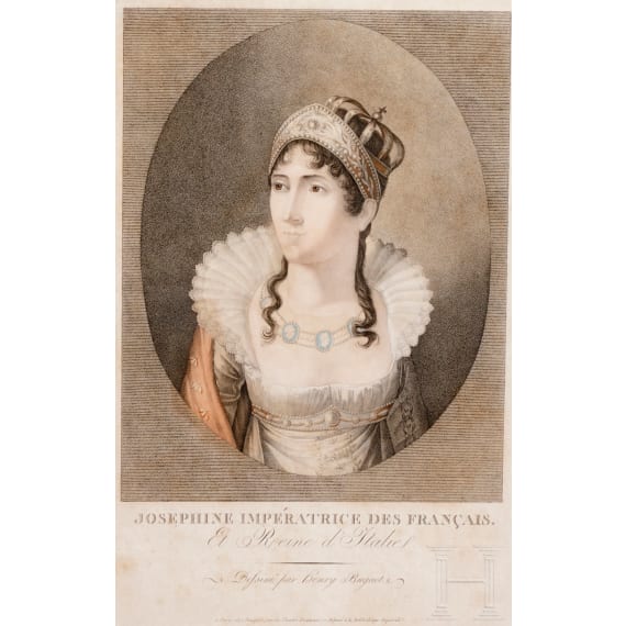 Napoleon I. - vier repr&auml;sentative Drucke, 19. Jhdt.