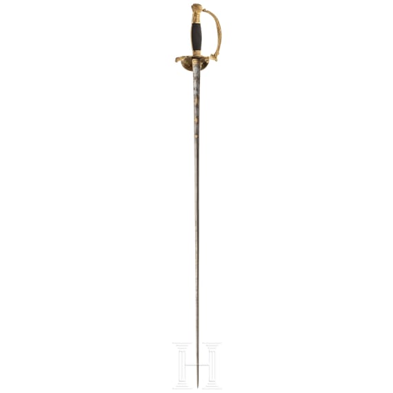 A small sword for officers of the guard or members of the court, 19th century