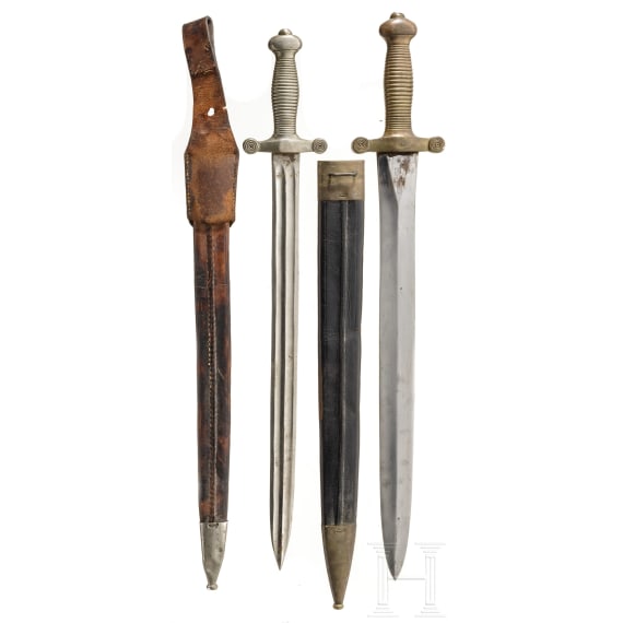 Zwei Faschinenmesser M 1831