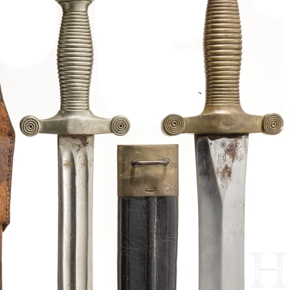 Zwei Faschinenmesser M 1831