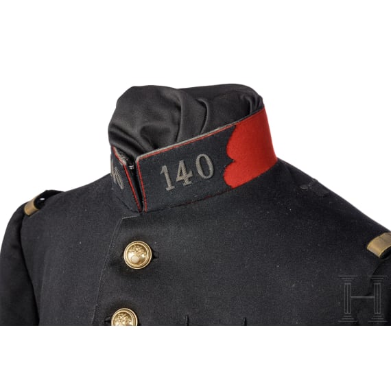Uniform eines Hauptmanns im 140. Artillerie-Regiment, Dritte Republik