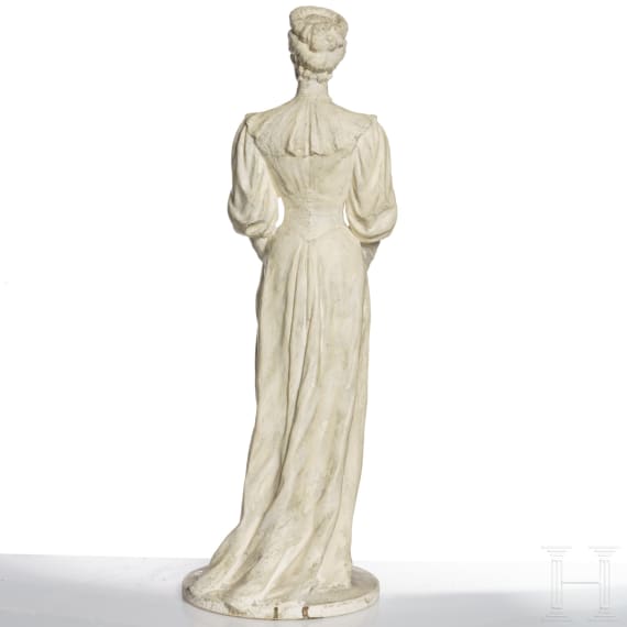 Empress Elisabeth of Austria - a plaster statue after the Edmund Hellmer statue in Salzburg, 1901