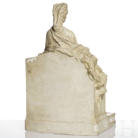 Kaiserin Elisabeth von &Ouml;sterreich - Gipsstatue nach dem Hans-Bitterlich-Standbild im Wiener Volksgarten, 1907