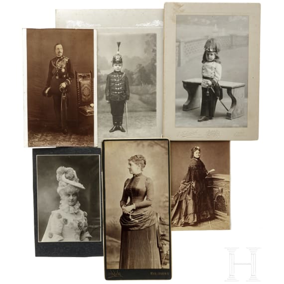 19 Fotografien aus dem Kaiserhaus bzw. verwandten Linien, teils signiert