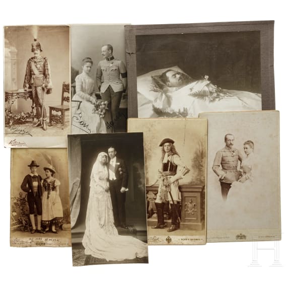 19 Fotografien aus dem Kaiserhaus bzw. verwandten Linien, teils signiert