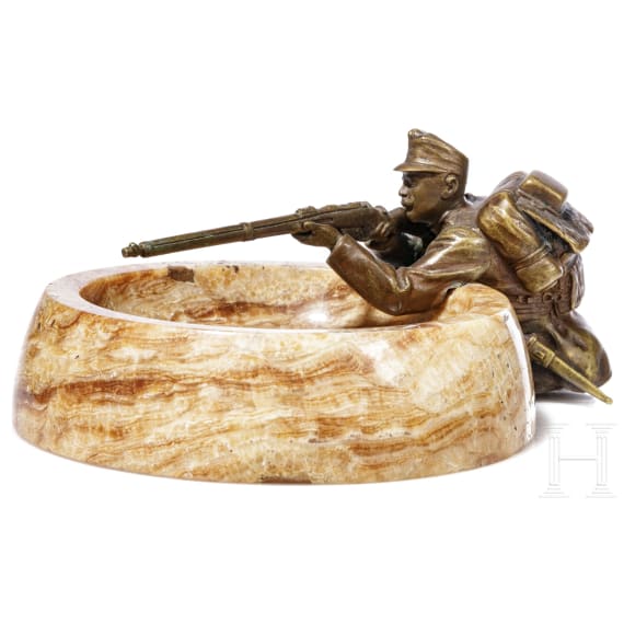 Zwei Sch&uuml;tzenfiguren aus Bronze