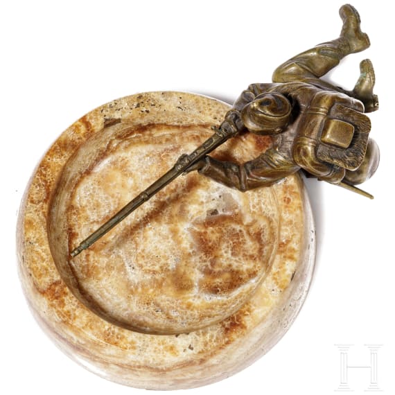 Zwei Sch&uuml;tzenfiguren aus Bronze