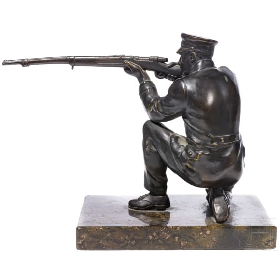 Zwei Sch&uuml;tzenfiguren aus Bronze
