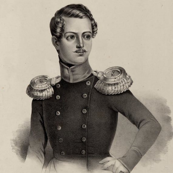 Portrait von Großfürst Alexander Nikolaevitch - Thronfolger von Russland, Russland, um 1840