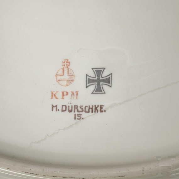 A collection of seven pieces of Hindenburg porcelain