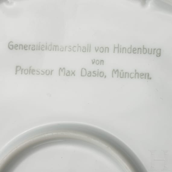 A collection of seven pieces of Hindenburg porcelain