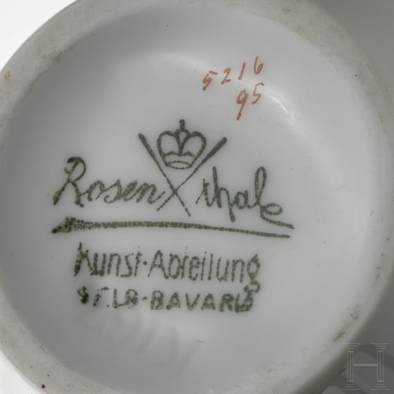Sammlung sieben Teile Hindenburg-Porzellan