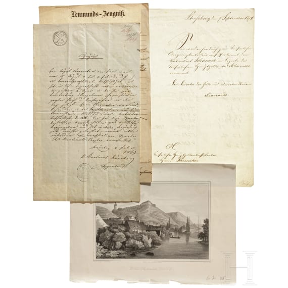 Konvolut historische Schriftst&uuml;cke, deutsch, 15. - 20. Jhdt.